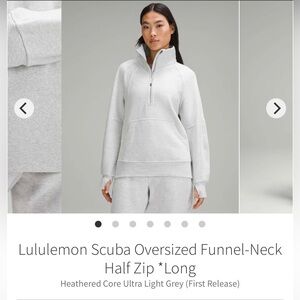 Lululemon Scuba Oversized Funnel-Neck Half Zip *Long